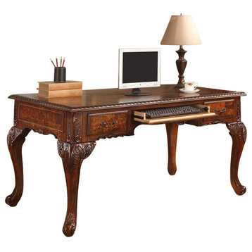 CDExecutive Traditional Office Desk With Hand Carved Designs