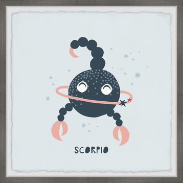 "I'm a Scorpio" Framed Painting Print, 32x32