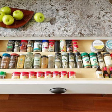 Corner cabinet and pullout options that Maximize Space