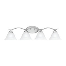 Prestige 4-Light Wall Lamp, Brushed Nickel