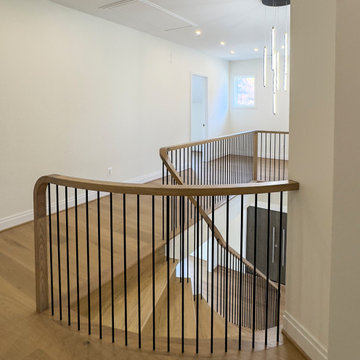 Project #144 | Slightly Curved Transitional Staircase