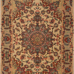 Persian Tabriz rug 3'5 X 4'10 - Area Rugs