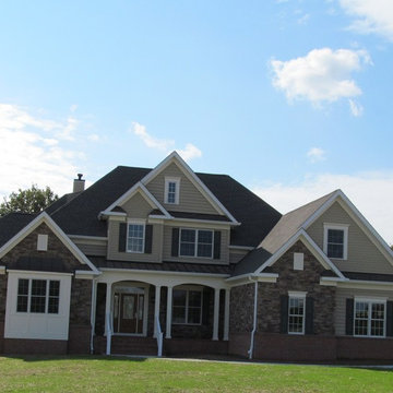 Mult-Dimensional Hip Roof With Multiple Reversed Gables.