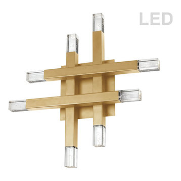 Dainolite FCS-1432W-AGB Francesca, 15.75" 32W 8 LED Wall Sconce