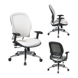 Deluxe White Managers Office Chair - Office Chairs