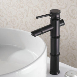 Oil-rubbed Bronze Finish Bathroom Sink Faucet -Bamboo Shape Design T0418HB - Bathroom Sink Faucets
