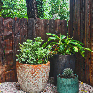 Brentwood Contemporary Condo Courtyard