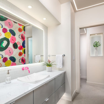 Colorful Condo Bath