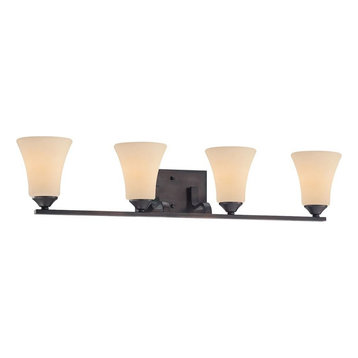 Four Light Wall Mount Espresso Finish - Bathroom - Wall Sconces