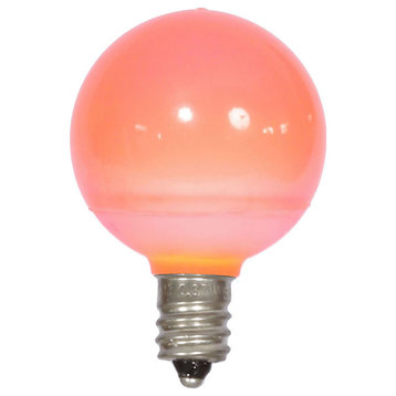Vickerman xLEDCG49-25 G40 Pink Ceramic LED Replacement Bulb, Pack of 25