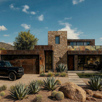 Tucson Barrio / Sonoran Desert Rustic Modern House