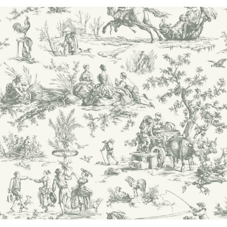 Seasons Toile Wallpaper