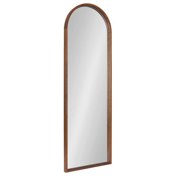 Valenti Framed Arch Mirror, Walnut Brown, 16x47