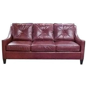 Sofa Traditional Traditional Wood Leather Wood Leather Removab