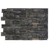 Faux Stacked Stone Wall Panel  - Midnight