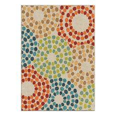 Outdoor Rugs For Your Home Houzz 1st Avenue Bright Dotted Brandon Indoor Outdoor Area Rug Multicolor 5