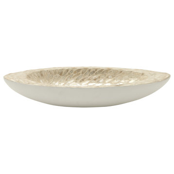 Coastal White Mother Of Pearl Shell Tray 41117