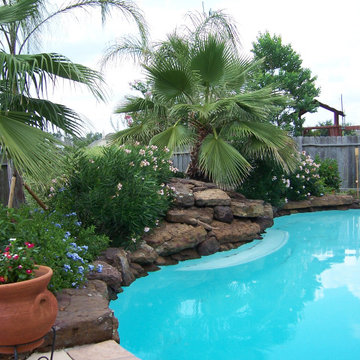 Pool Landscaping and Waterfalls