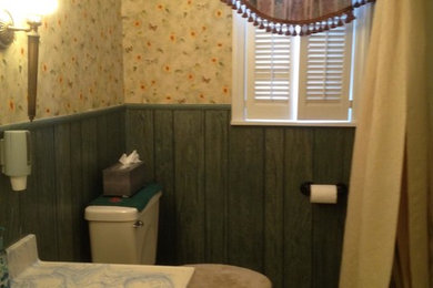 Inspiration for a transitional bathroom remodel in Other