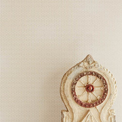 Rhona Champagne Geometric - Wallpaper