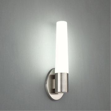 Tusk 1 Light Wall Sconce, 17", Brushed Nickel