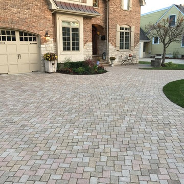 Revitalized Olde Greenwich Cobble Driveway