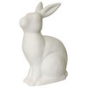 Simple Designs Porcelain Bunny Rabbit Shaped Animal Light Table Lamp