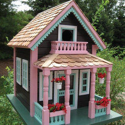 Gingerbread Cottage Birdhouse - Birdhouses