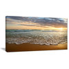 "Bright Cloudy Sunset in Calm Ocean" Seascape Wall Art, 40"x20"