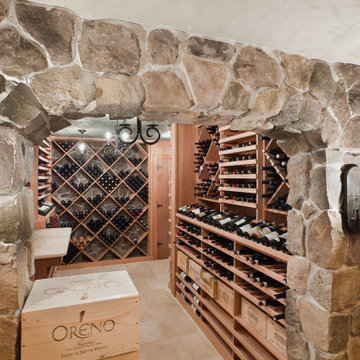 Summit 2000+ Bottle Wine Cellar with Custom Stone Work