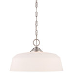 Designers Fountain - Designers Fountain 15006-DP-35 Darcy - One Light Down Pendant - Darcy One Light Down Pendant Brushed Nickel Opal Glass