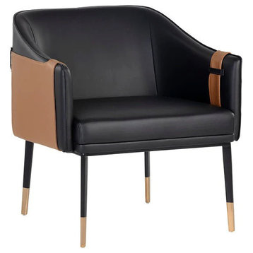 Legacy Lounge Chair, Napa Black/Napa Cognac