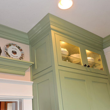 Sage Green Custom Cabinets