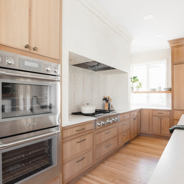 A Nature-Inspired Kitchen & Living Room with Natural Quarter-Sawn White Oak