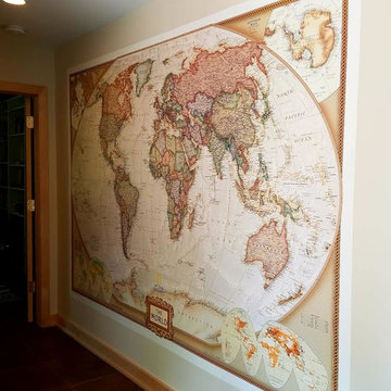 World Map Mural