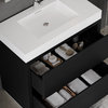 Boutique Bath Vanity, Black, 36", Single Sink, Freestanding