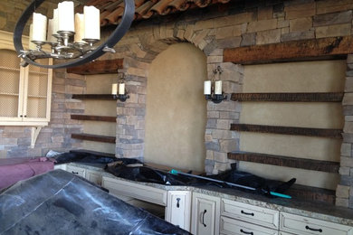 Example of a mountain style kitchen design in Phoenix