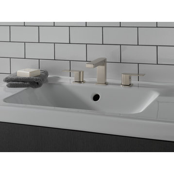 Delta Xander Two Handle Widespread Bathroom, Brushed Nickel, P3519LF-BN