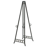 StyleCraft Home Collection - Metal adjustable floor double easel. - With its dark bronze finish and large size, this double easel can be the focal point of living room decor. The adjustable metal frame features clean lines and circular accents. Upgrade the look of any space with this beautiful home accent floor easel.