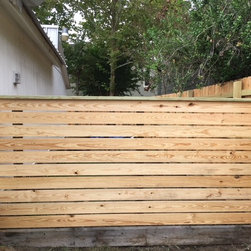 Wood Cottage Fence - Horizontal - Home Fencing And Gates