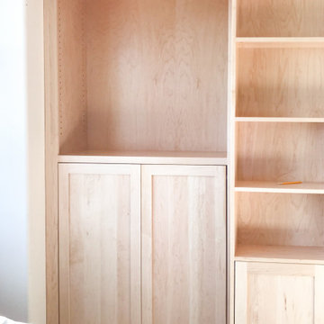 Custom Library Bookcase Murphy bed