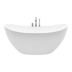 A&E Bath and Shower - Turin 69" Freestanding Tub With Faucet - Bathtubs