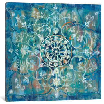 Mandala In Blue III by Danhui Nai Canvas Print, 26"x26"x1.5"