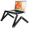 Mount-It! Laptop Stand, Adjustable Vented Laptop Table, Portable and Lightweight