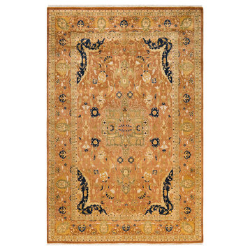 Isla, One-of-a-Kind Hand-Knotted Area Rug, Brown, 6'1"x9'1"