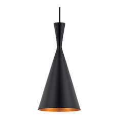 50 Most Por Midcentury Modern Pendant Lights For 2018 Houzz Eurofase Lighting Designwl2017 Bronx 1 Light Pendant Black Antique Gold