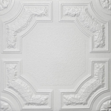 Home Decor, Ceiling Tiles, Glue Up, Foam,20"x20", R28A, 8pcs Bundle