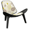Black Shell Chair, Autumn Leaves