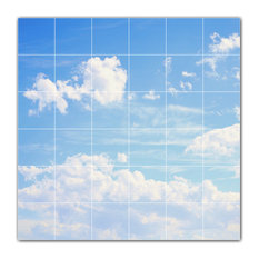 Clouds Ceramic Tile Wall Mural HZ500375-66M. 36" x 36"