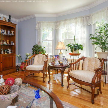 Heavenly Living Room with New White Windows - Renewal by Andersen Long Island, N